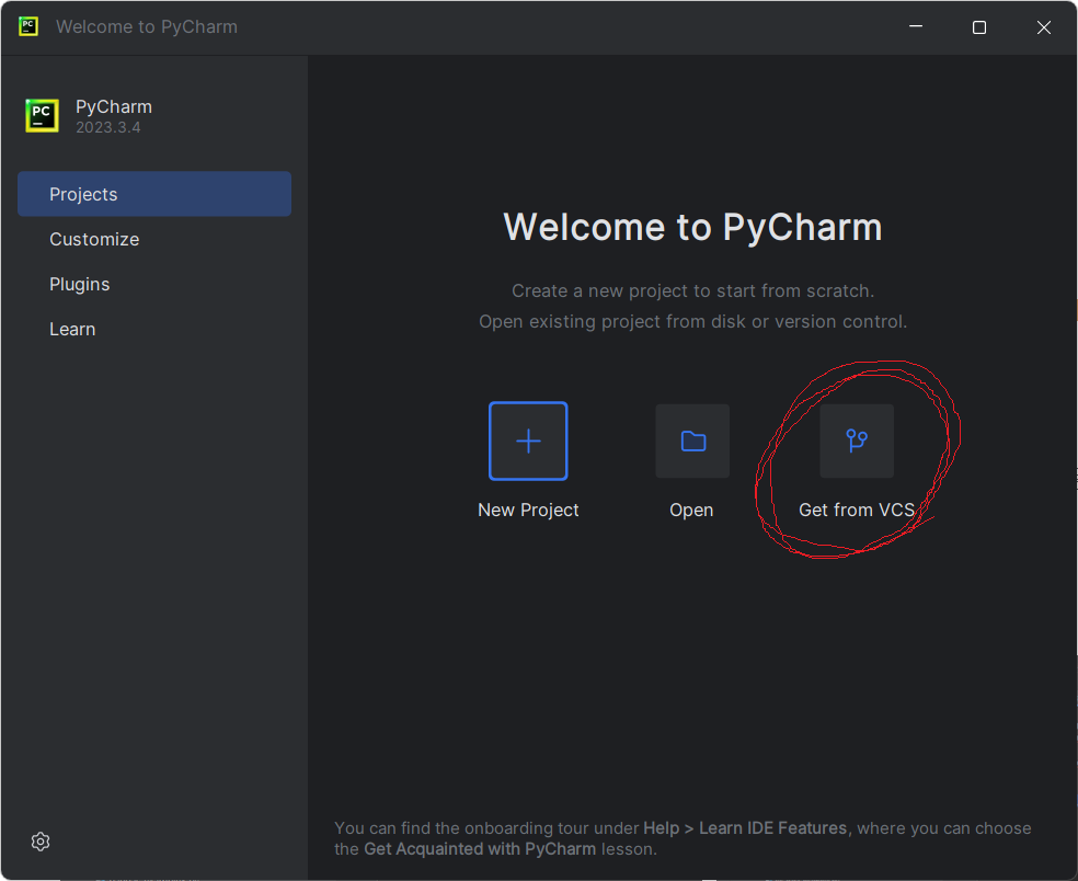 PyCharm 첫 실행 시 뜨는 창
